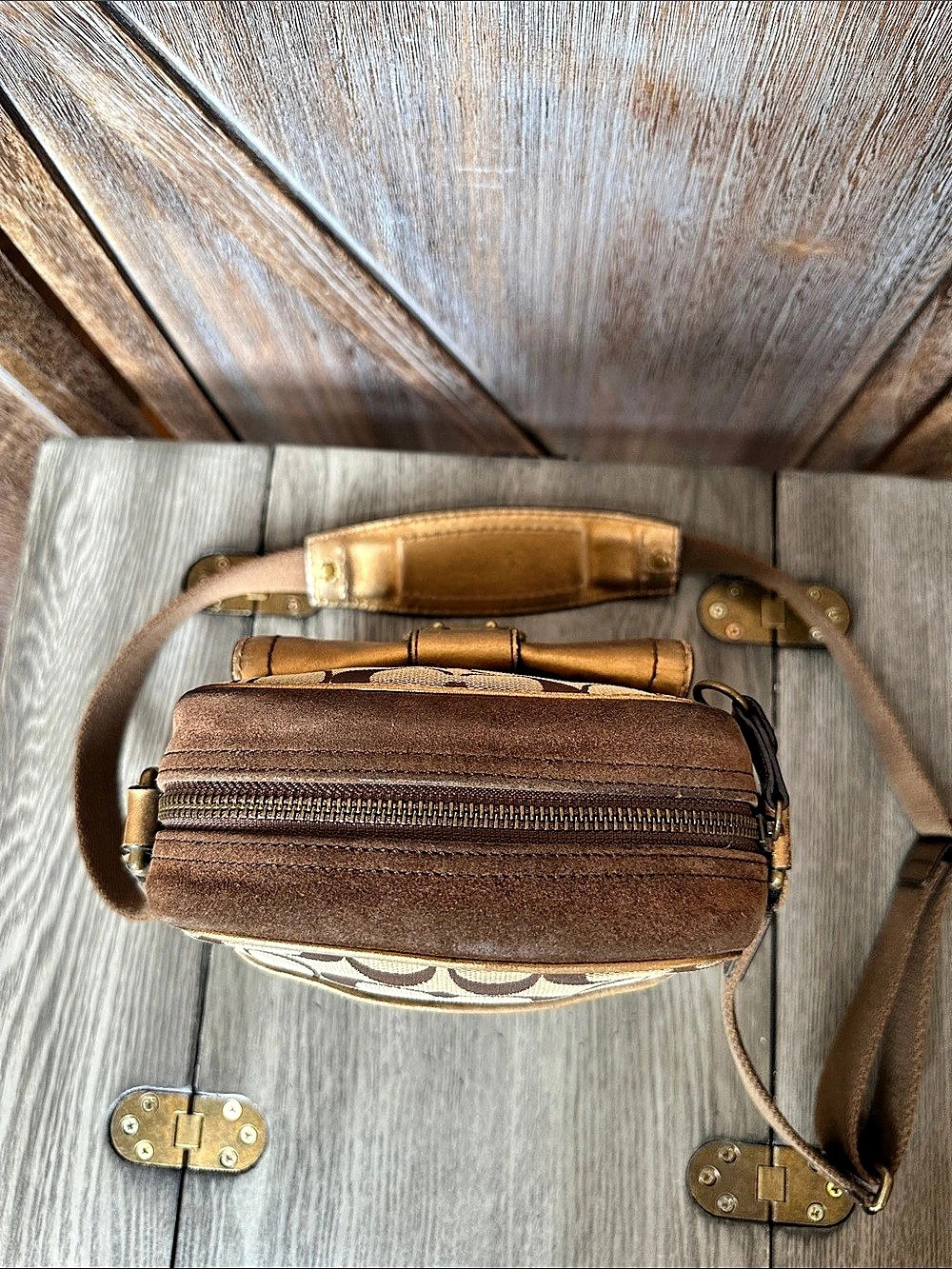 Coach Vintage Special Edition 2004 Legacy Leather & Suede  Crossbody Bag - Picture 7 of 16